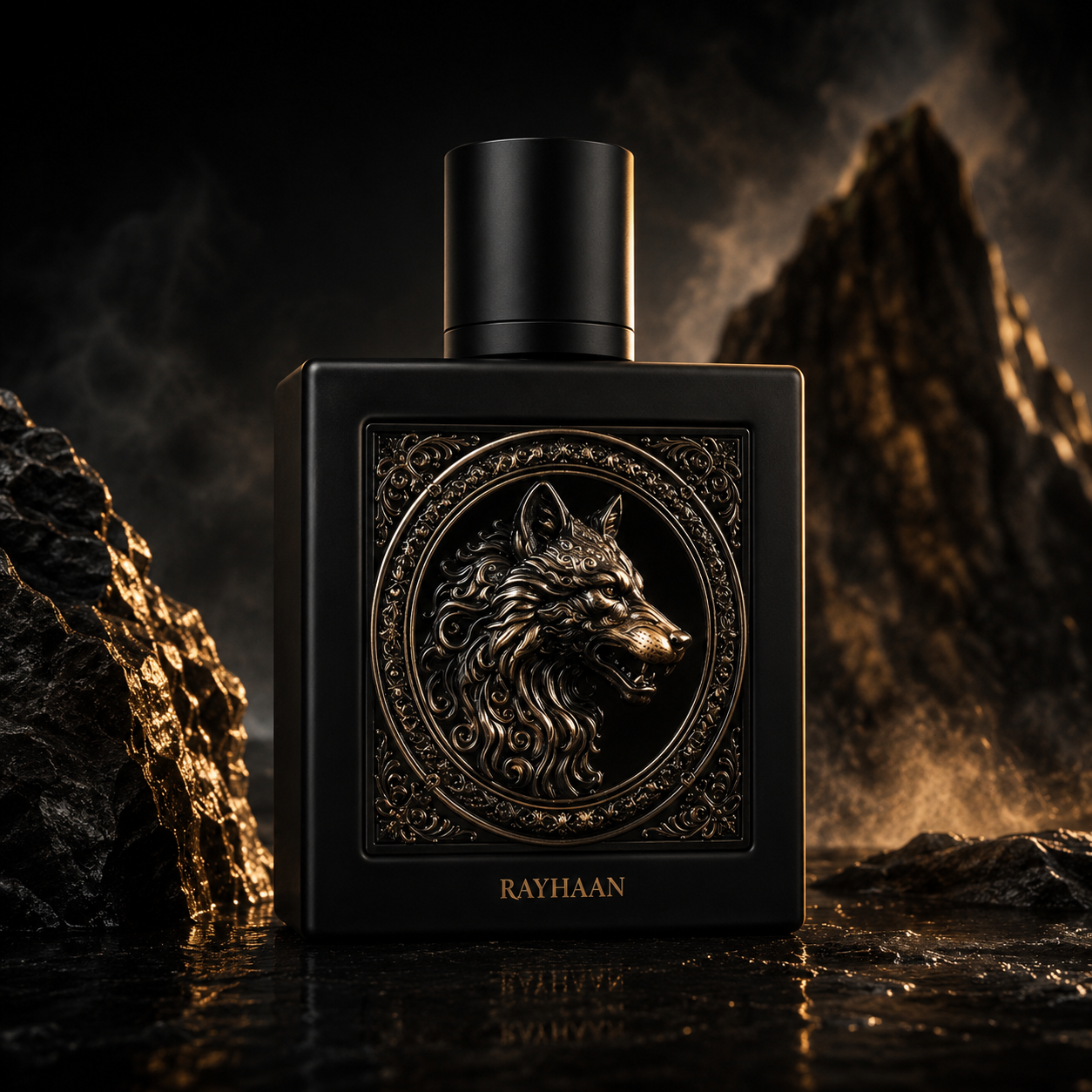 Rayhaan Wolf Eau de Parfum Spray for Men 3.4 Ounce
