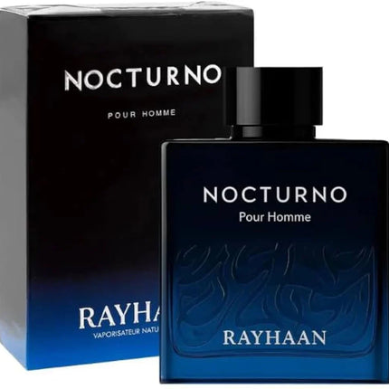 Rayhaan Nocturno Eau de Parfum for Men, 3.4 Ounce