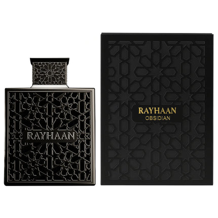 Rayhaan Obsidian Eau de Parfum for Men, 3.4 Ounce