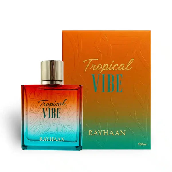 Rayhaan Tropical Vibe Eau de Parfum Spray for Unisex, 3.4 Ounce