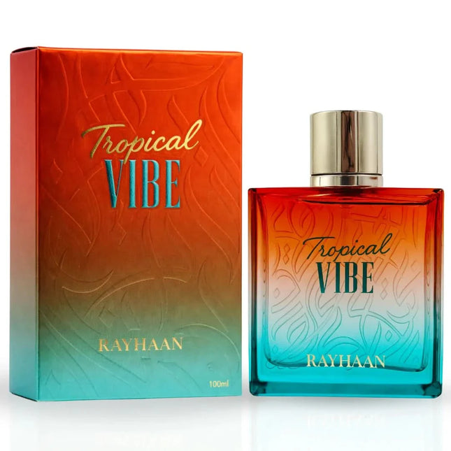 Rayhaan Tropical Vibe Eau de Parfum Spray for Unisex, 3.4 Ounce