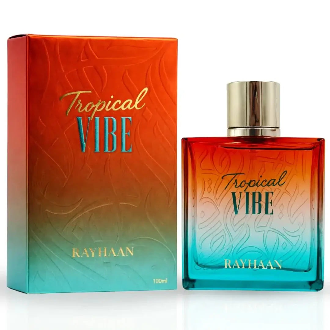 Rayhaan Tropical Vibe Eau de Parfum Spray for Unisex, 3.4 Ounce