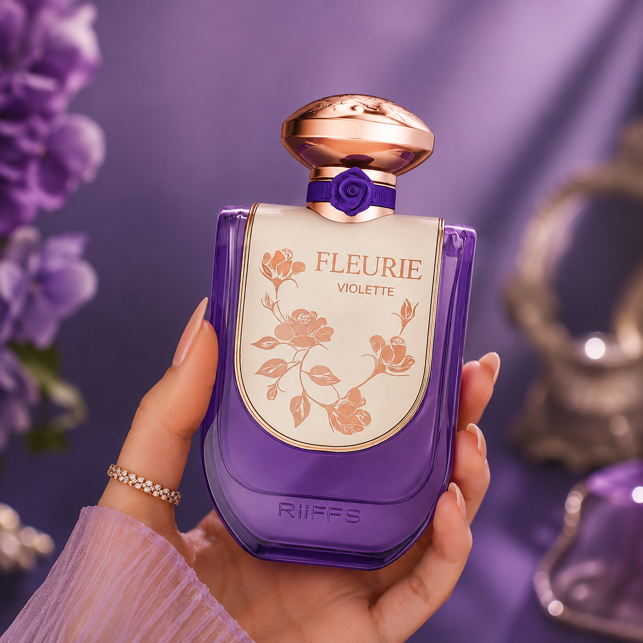 Riiffs Fleurie Violette Eau de Parfum Spray for Women, 3.4 Ounce