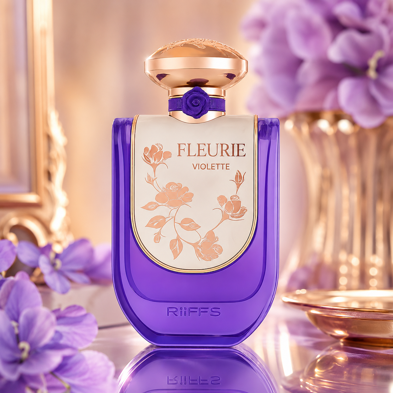 Riiffs Fleurie Violette Eau de Parfum Spray for Women, 3.4 Ounce