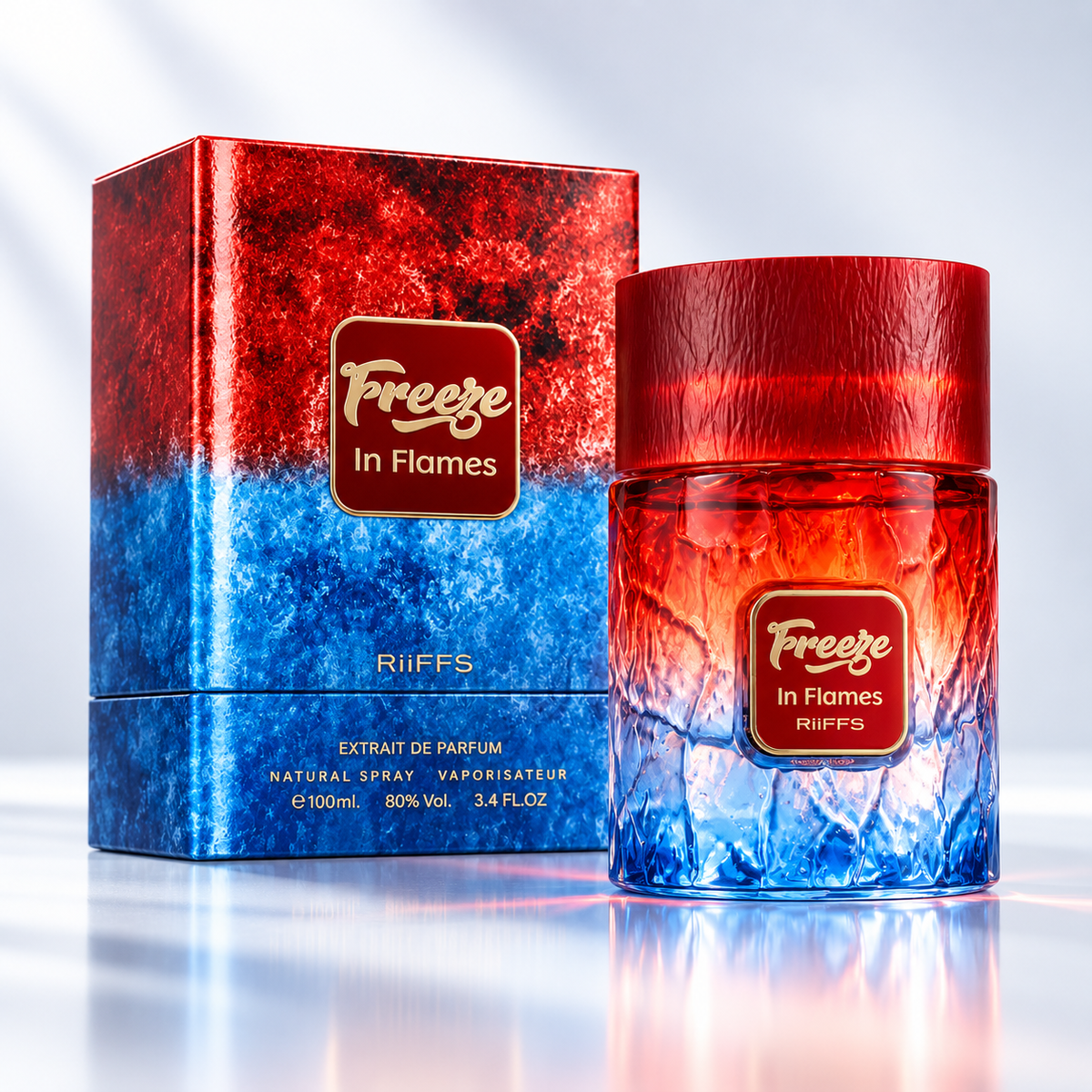 Riiffs Freeze in Flames Extrait de Parfum for Unisex 3.4 Ounce
