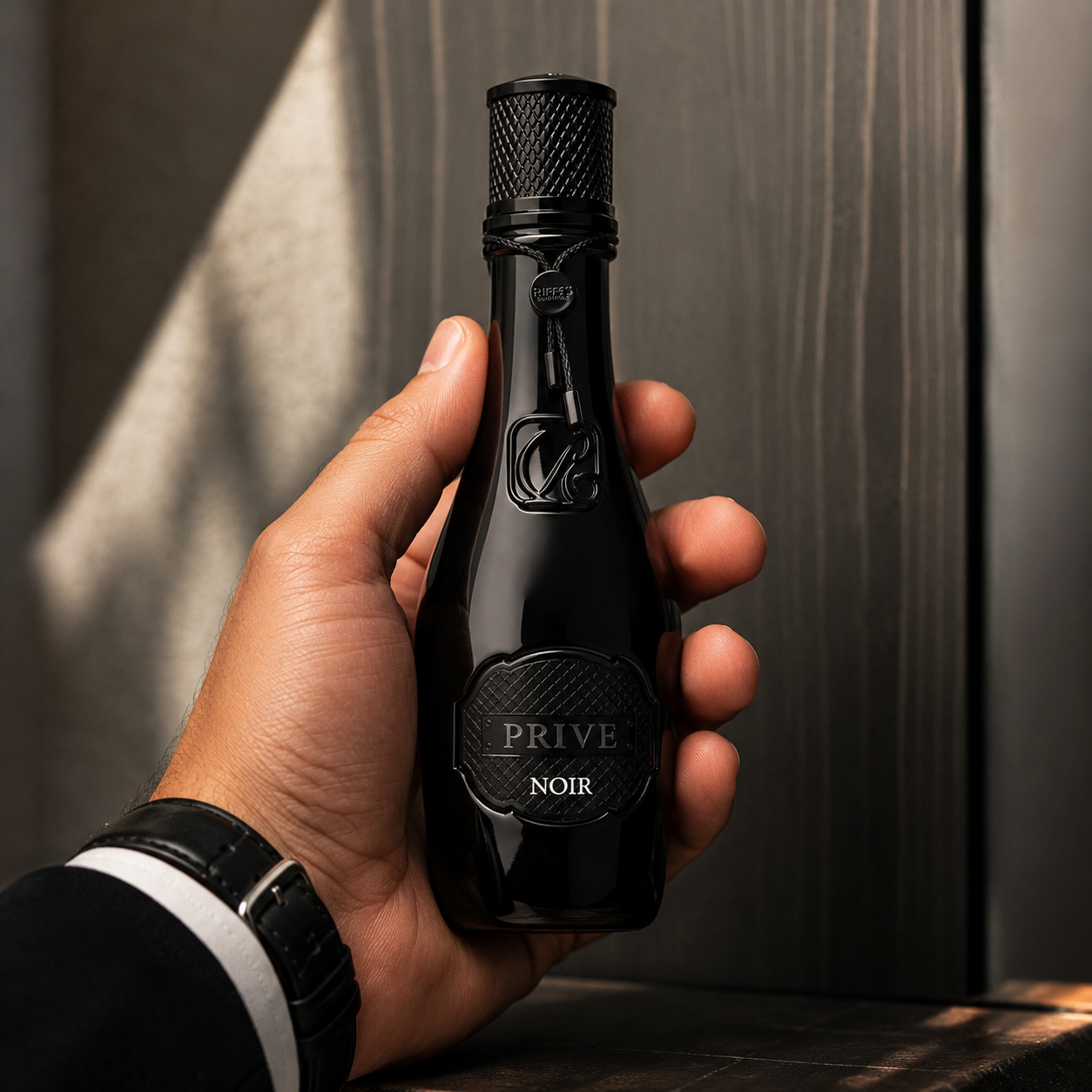 Riiffs Prive Noir Eau de Parfum Spray for Men, 3.4 Ounce