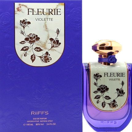 Riiffs Fleurie Violette Eau de Parfum Spray for Women, 3.4 Ounce