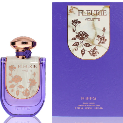 Riiffs Fleurie Violette Eau de Parfum Spray for Women, 3.4 Ounce