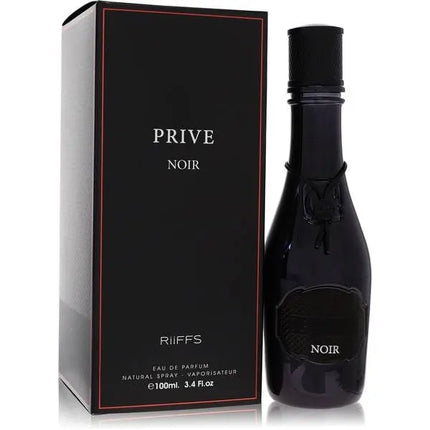 Riiffs Prive Noir Eau de Parfum Spray for Men, 3.4 Ounce