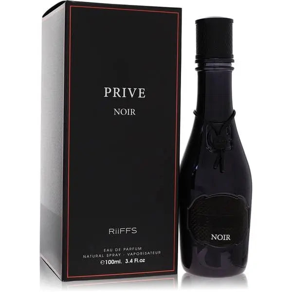 Riiffs Prive Noir Eau de Parfum Spray for Men, 3.4 Ounce