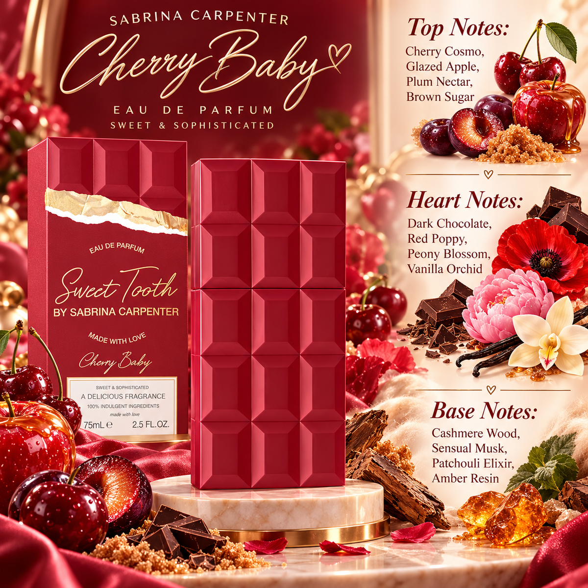 Sabrina Carpenter Cherry Baby Eau de Parfum for Women, image 5