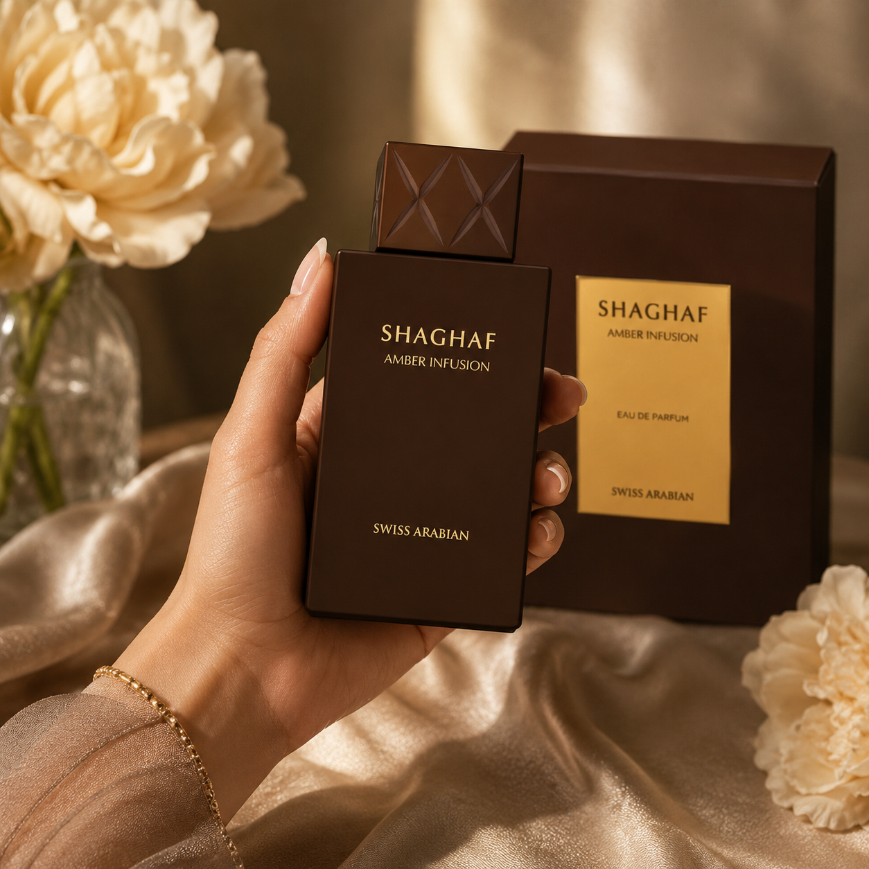 Swiss Arabian Shaghaf Amber Infusion Extrait De Parfum For Unisex 2.50 Ounce