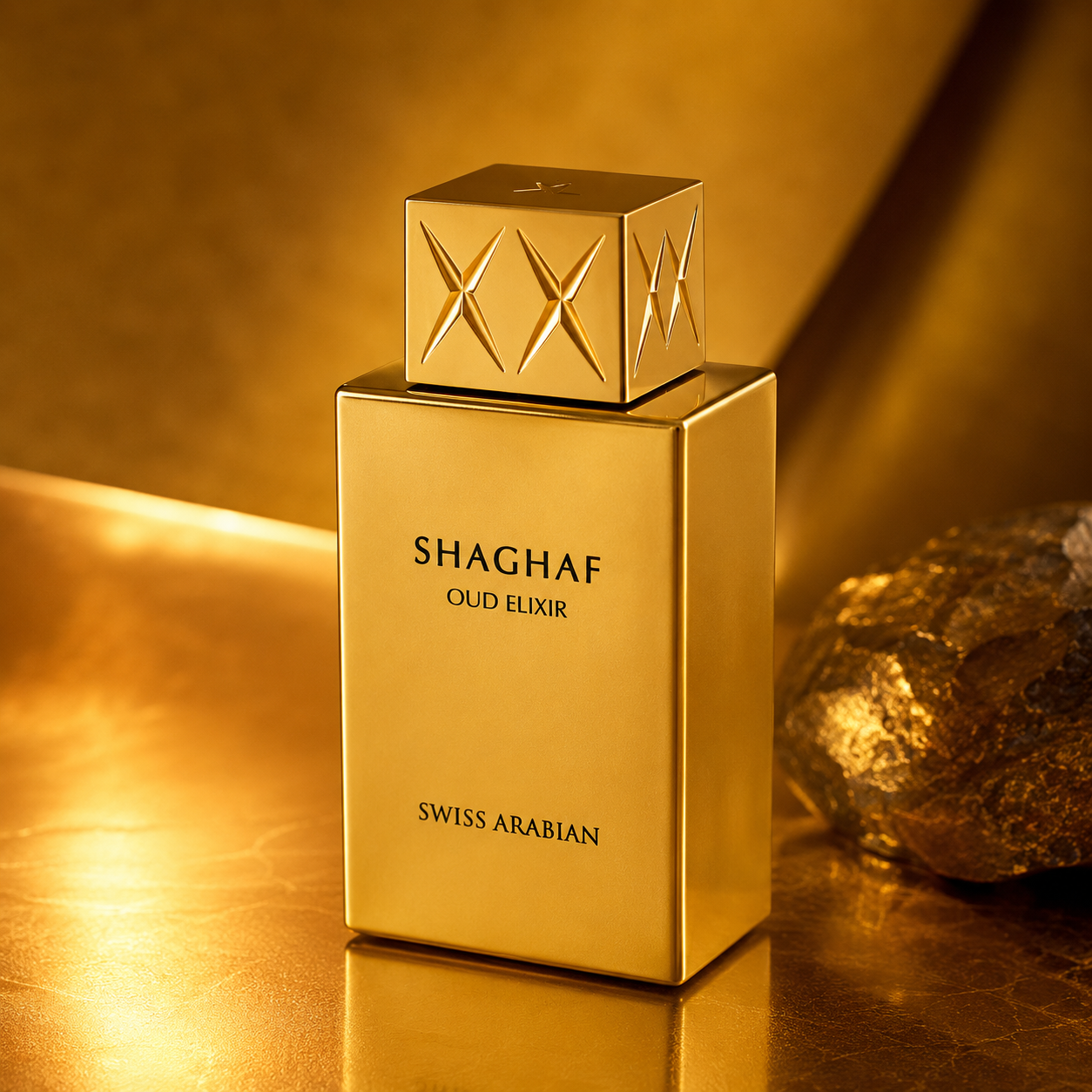 Swiss Arabian Shaghaf Oud Elixir Extrait De Parfum For Unisex 2.50 Ounce