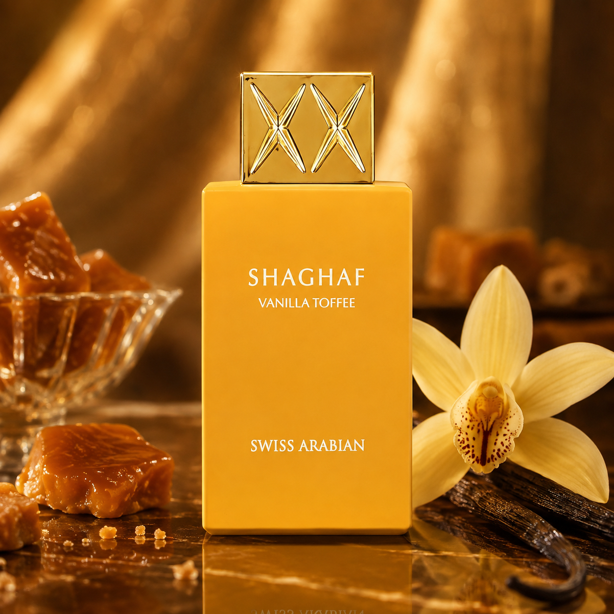 Swiss Arabian Shaghaf Vanilla Toffee Extrait De Parfum For Unisex 2.50 Ounce
