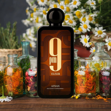 Afnan 9 PM Elixir Unisex Extrait de Parfum, 3.4 Fl. Oz