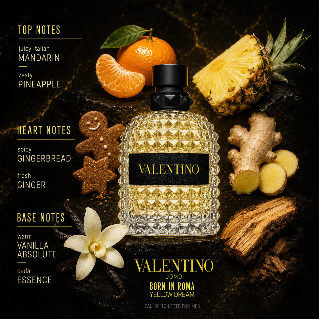 Valentino Uomo Born in Roma Yellow Dream Eau de Toilette for Men 3.40 Ounce