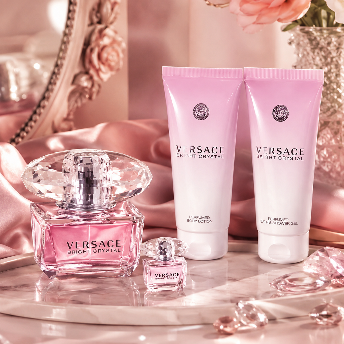 Versace Bright Crystal 4-Piece Gift Set for Women