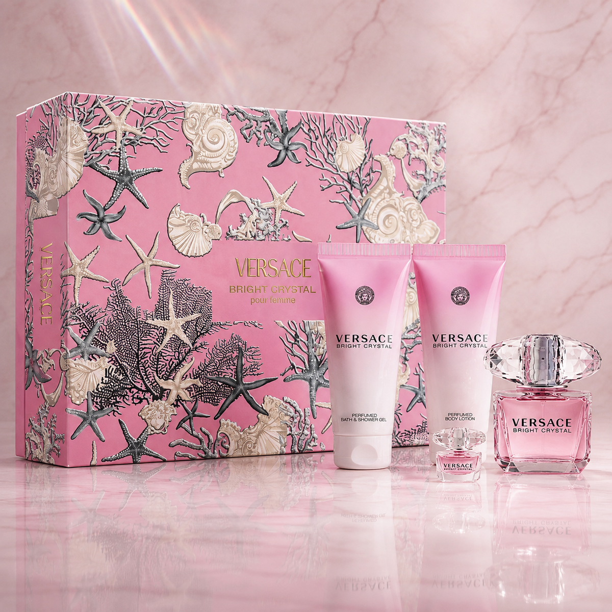 Versace Bright Crystal 4-Piece Gift Set for Women