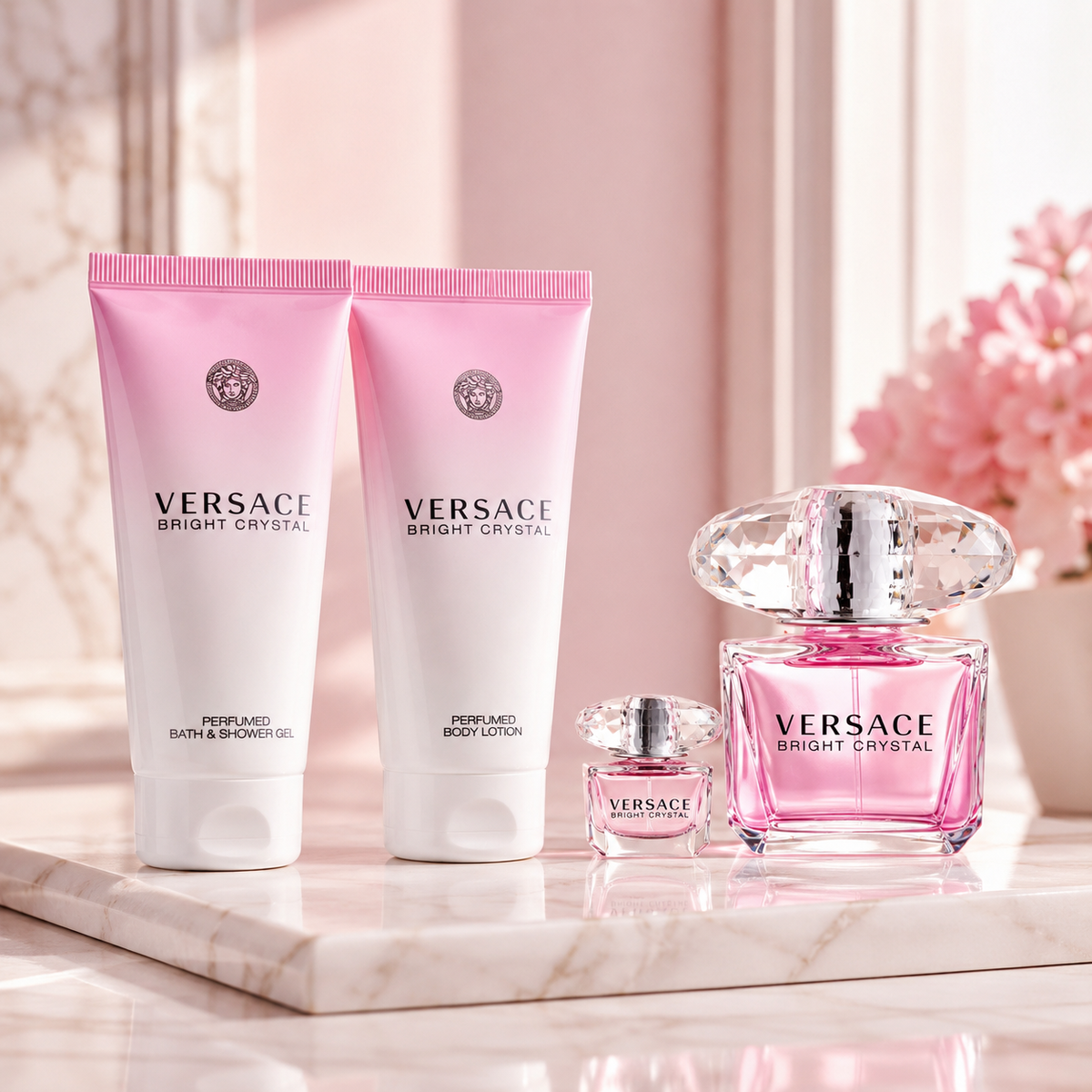 Versace Bright Crystal 4-Piece Gift Set for Women