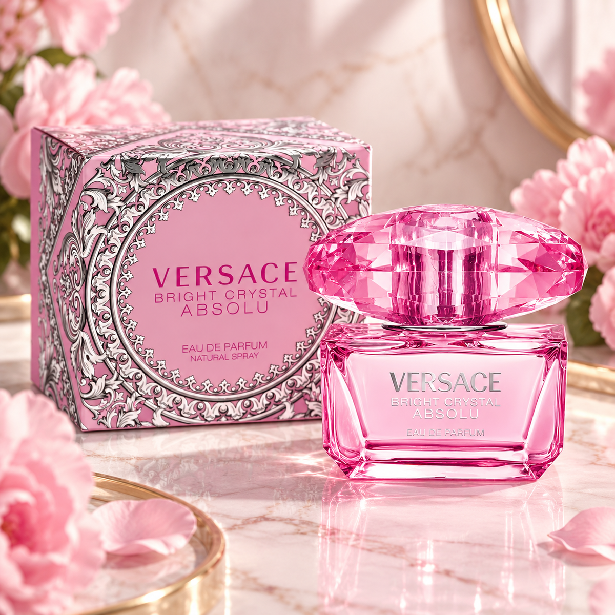 Versace Bright Crystal Absolu Eau de Parfum for Women, 1.7 Ounce