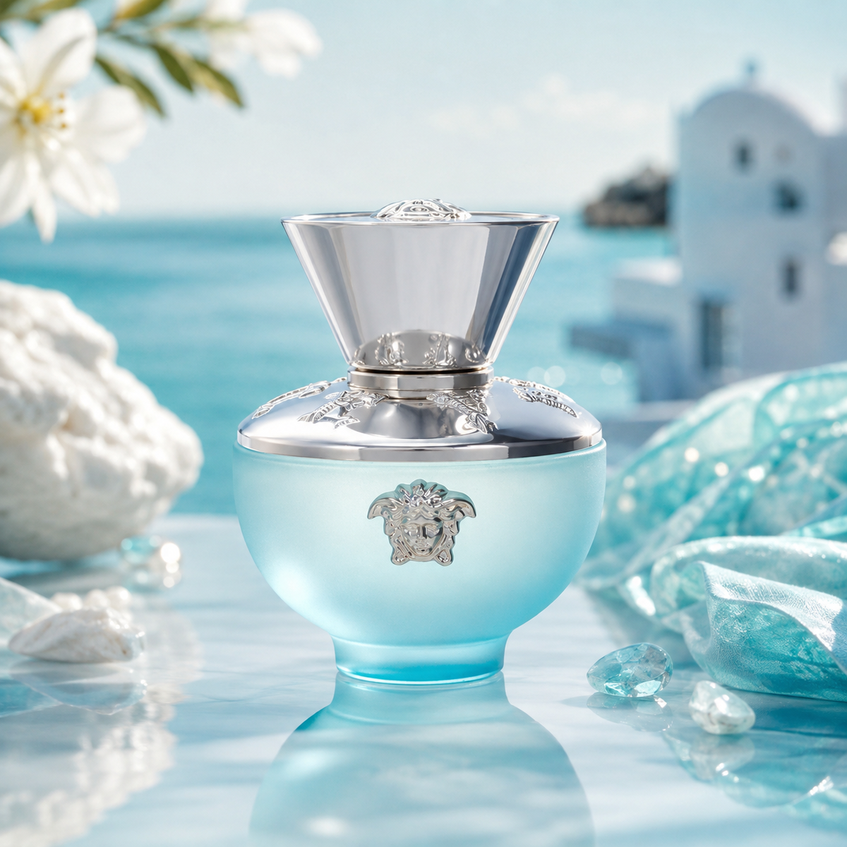 Versace Dylan Turquoise Pour Femme Eau de Toilette Spray for Women 3.4 Ounce