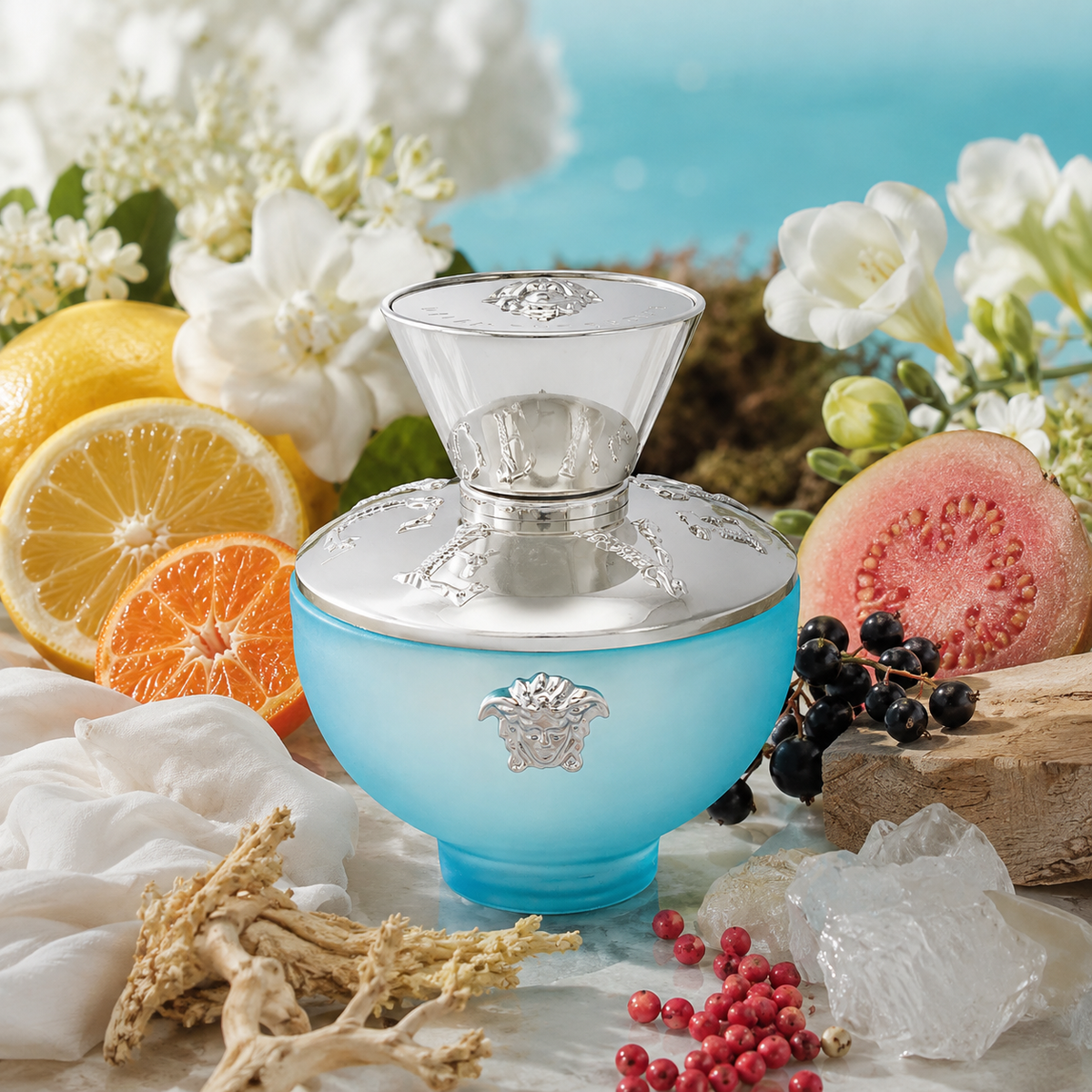 Versace Dylan Turquoise Pour Femme Eau de Toilette Spray for Women 3.4 Ounce