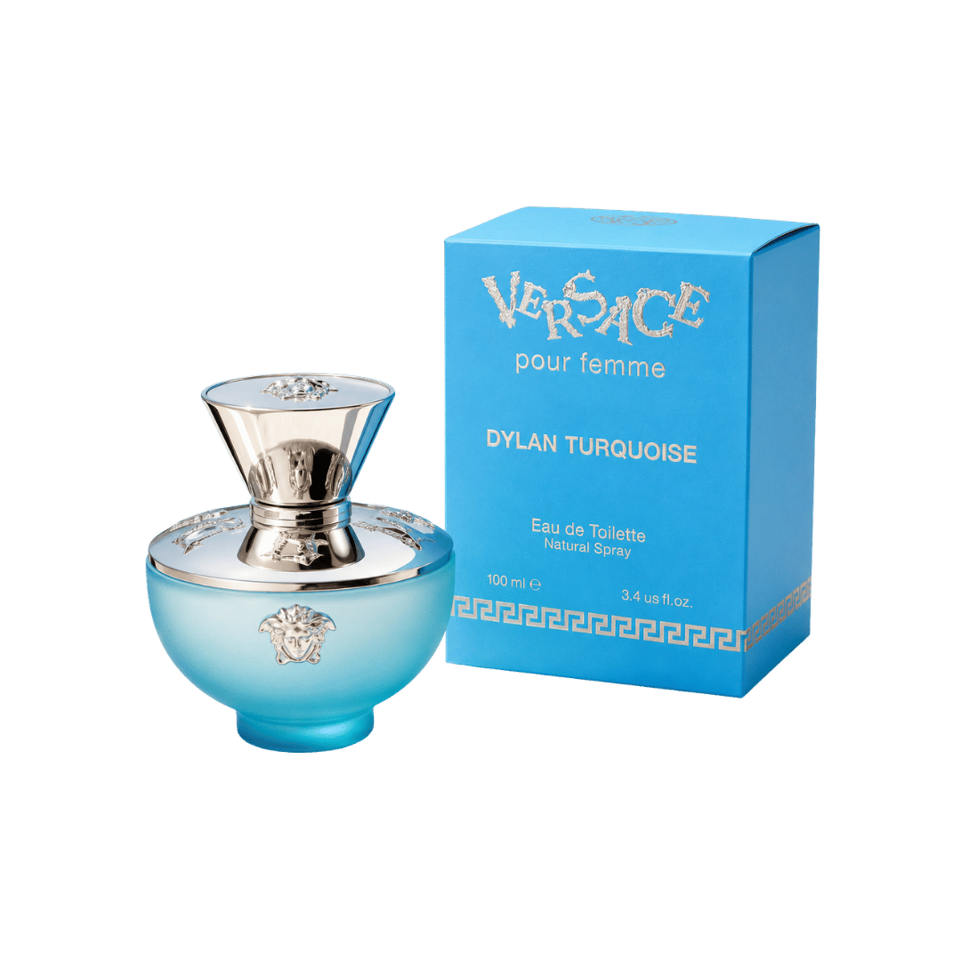 Versace Dylan Turquoise Pour Femme Eau de Toilette Spray for Women 3.4 Ounce
