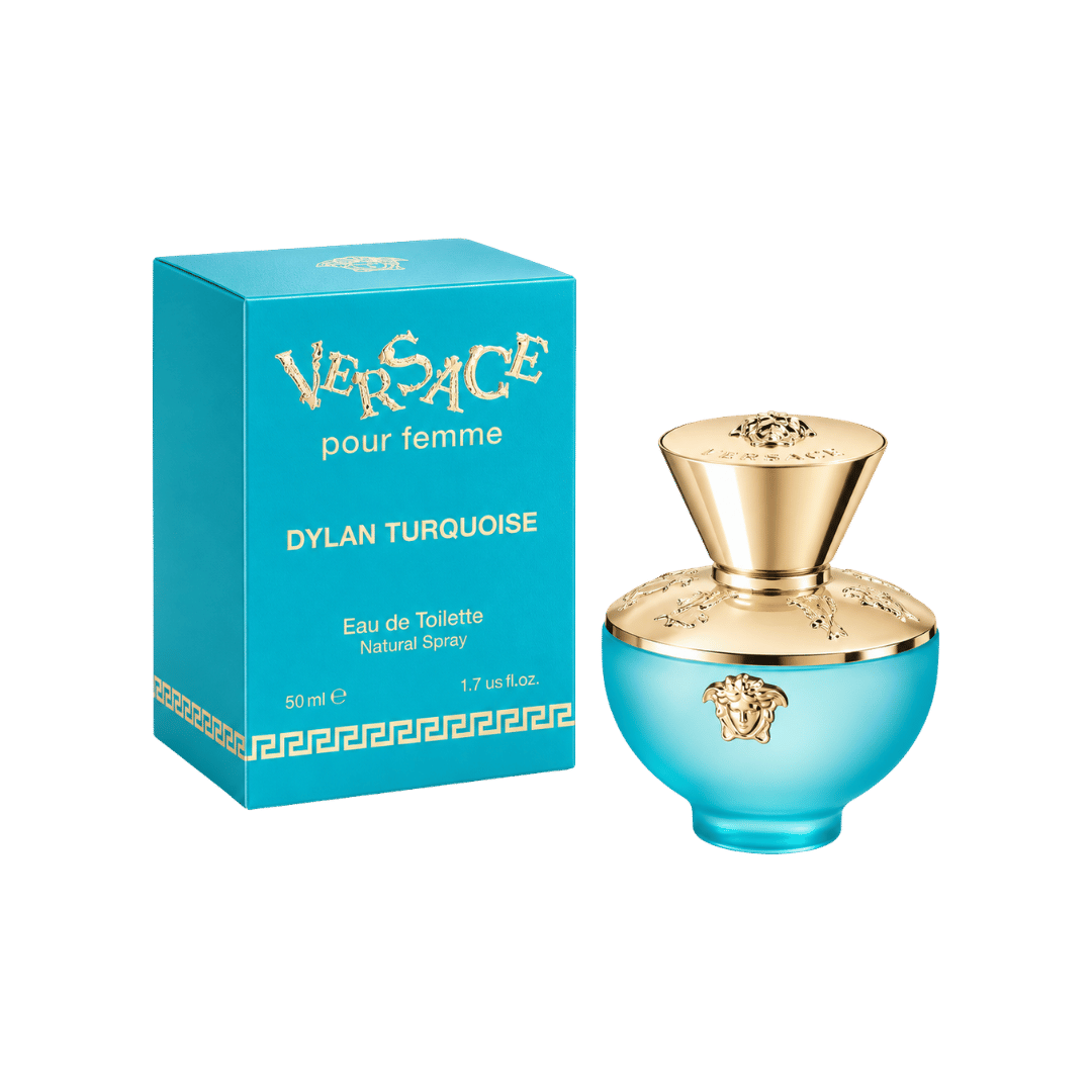 Versace Dylan Turquoise Pour Femme Eau de Toilette for Women, 1.7 Ounce