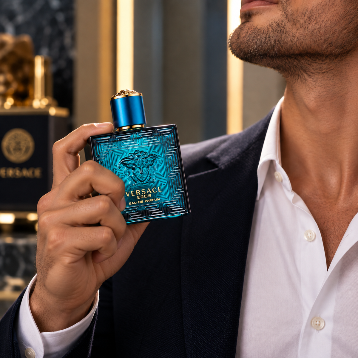 Versace Eros Eau de Parfum for Men, 1.7 Ounce