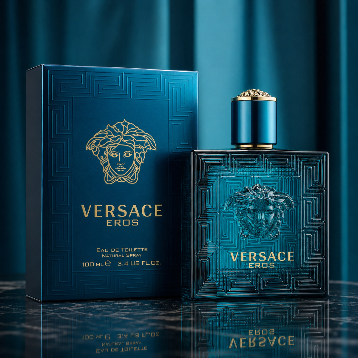 Versace Eros Eau de Toilette for Men 3.4 Ounce