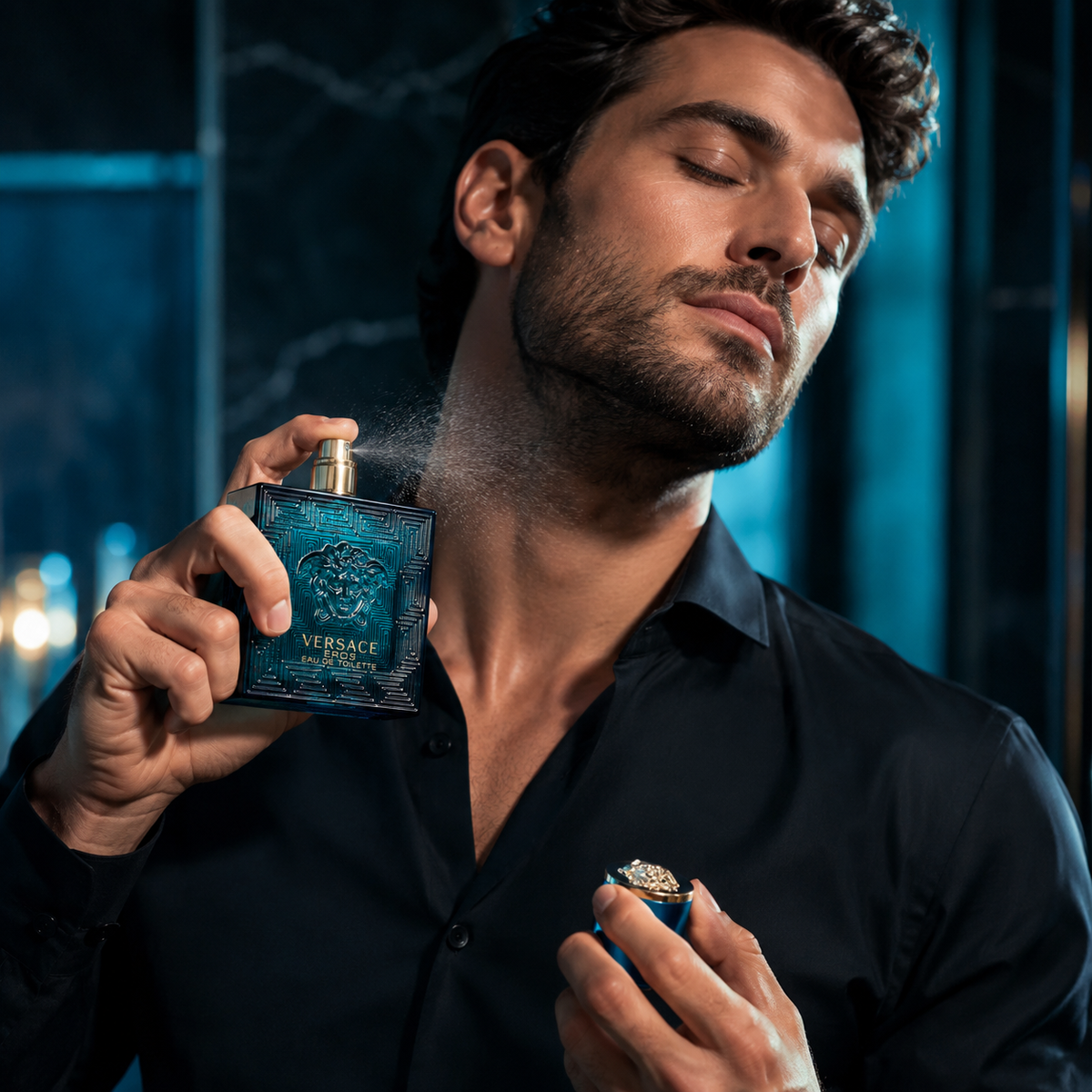Versace Eros Eau de Toilette for Men 3.4 Ounce