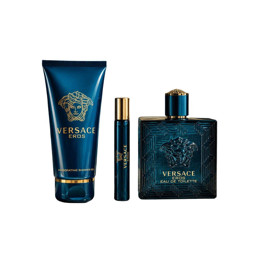 Versace Eros 3-Piece Gift Set for Men (with Shower Gel)