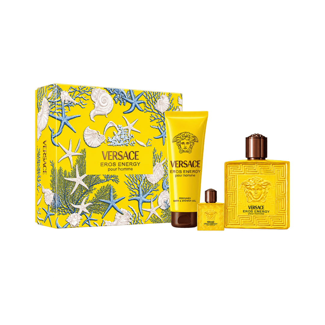 Versace Eros Energy 3-Piece Gift Set for Men (1.7oz Travel Size)
