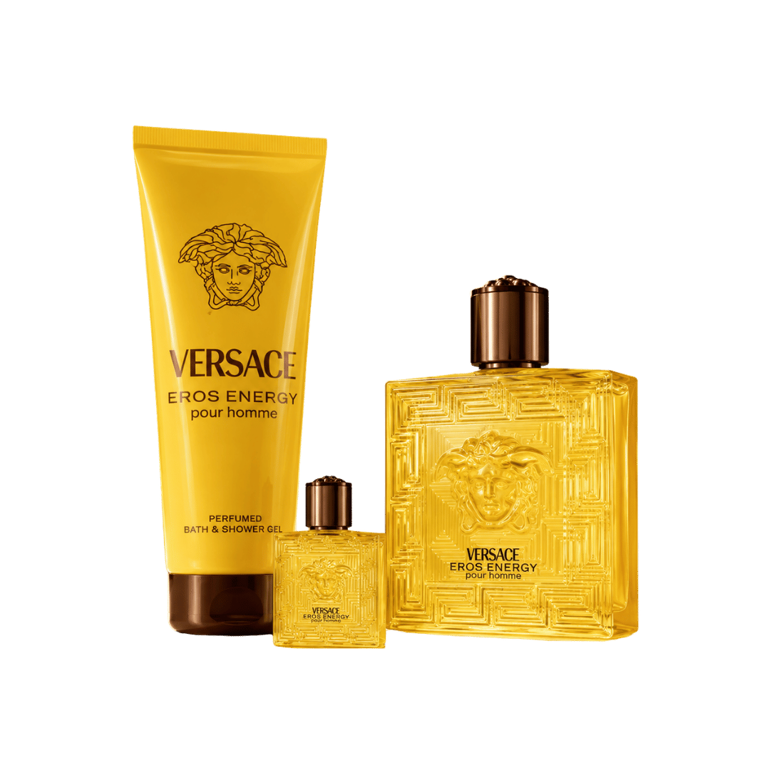 Versace Eros Energy 3-Piece Gift Set for Men (1.7oz Travel Size)