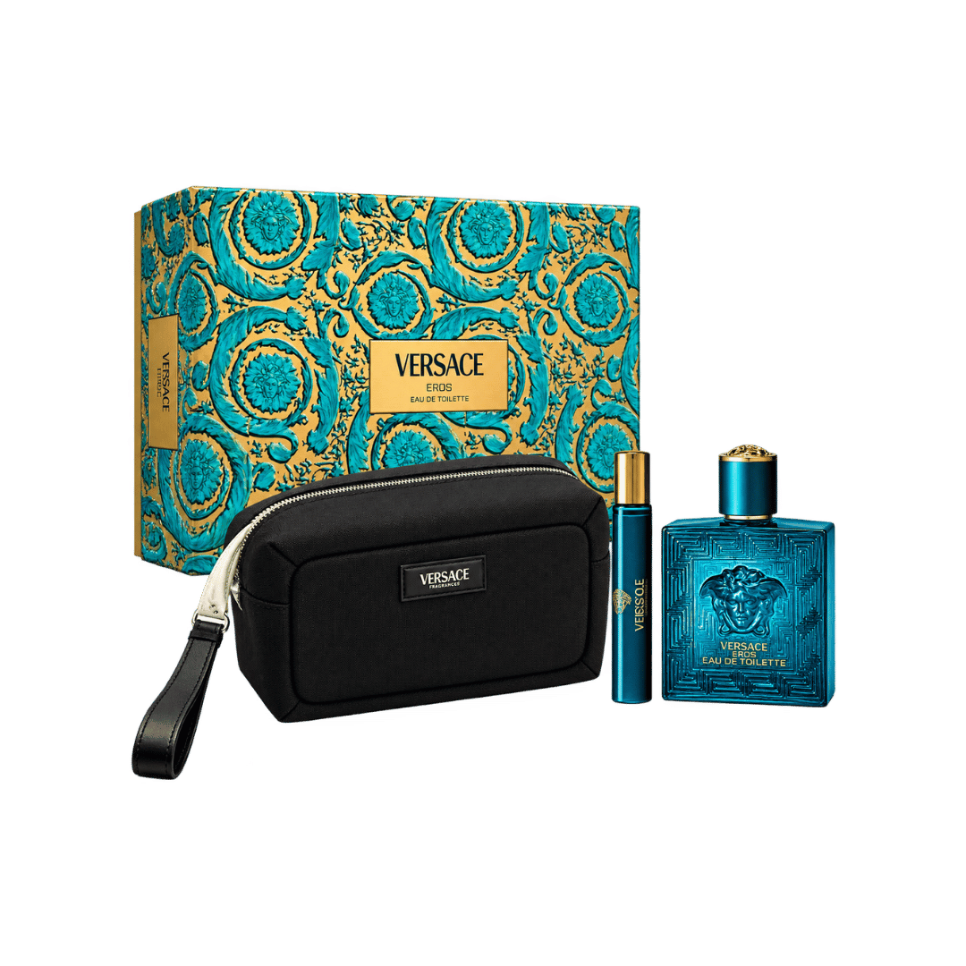Versace Eros 3-Piece Gift Set for Men (with Branded Bag)