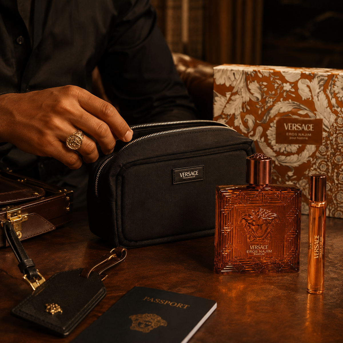Versace Eros Najim Parfum 3-Piece Gift Set for Men
