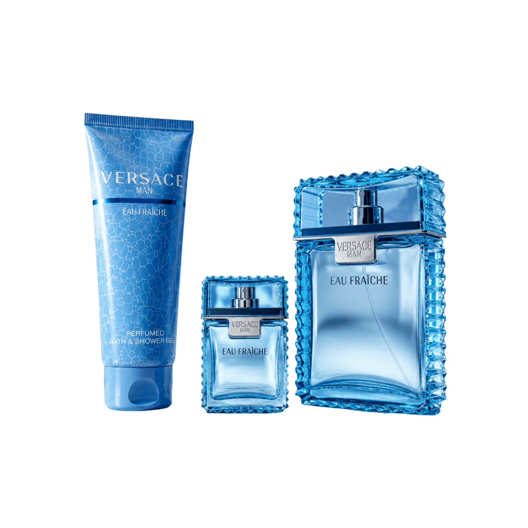 Versace Man Eau Fraiche 3-Piece Gift Set for Men (with Shower Gel)