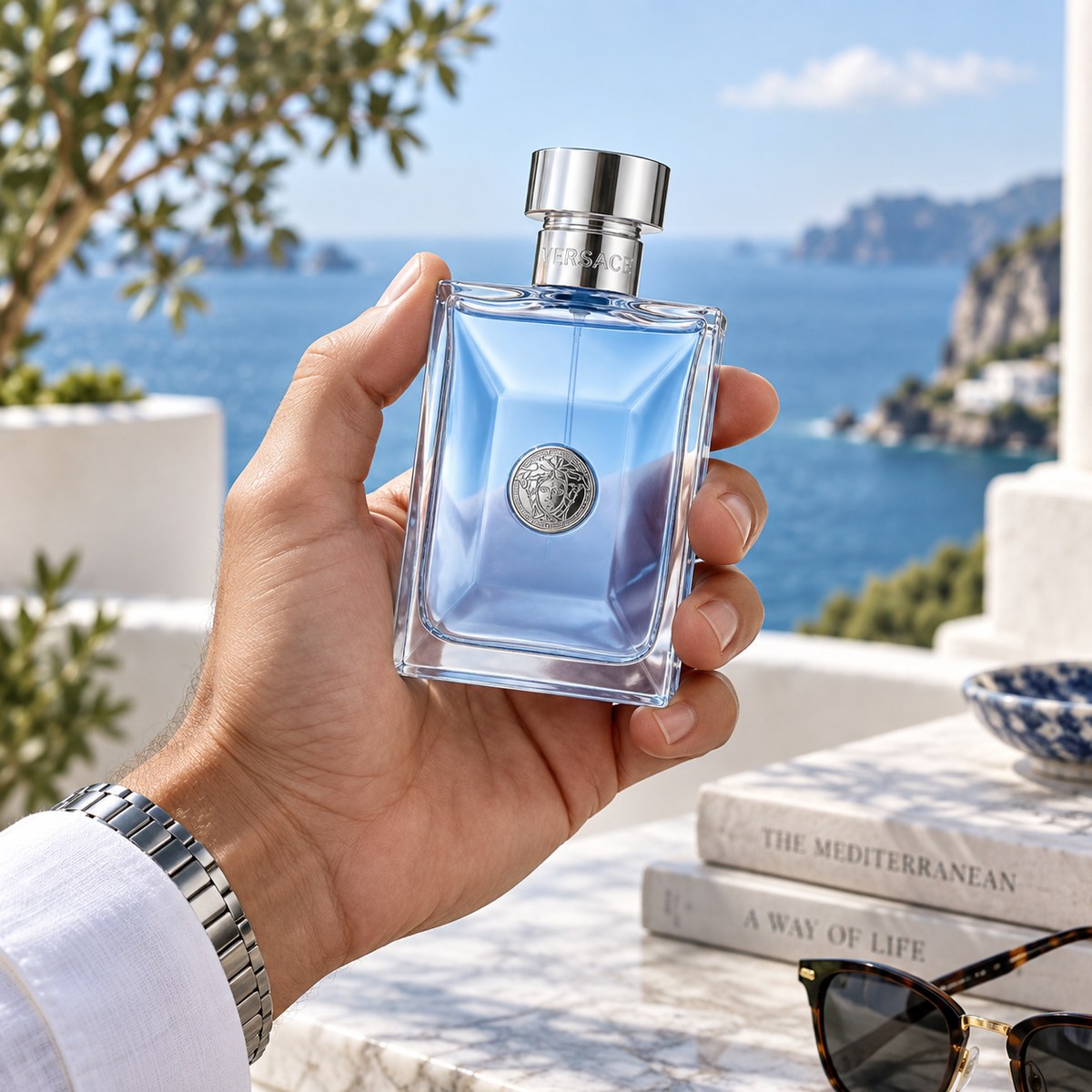 Versace Pour Homme Eau de Toilette for Men, 3.4 Ounce