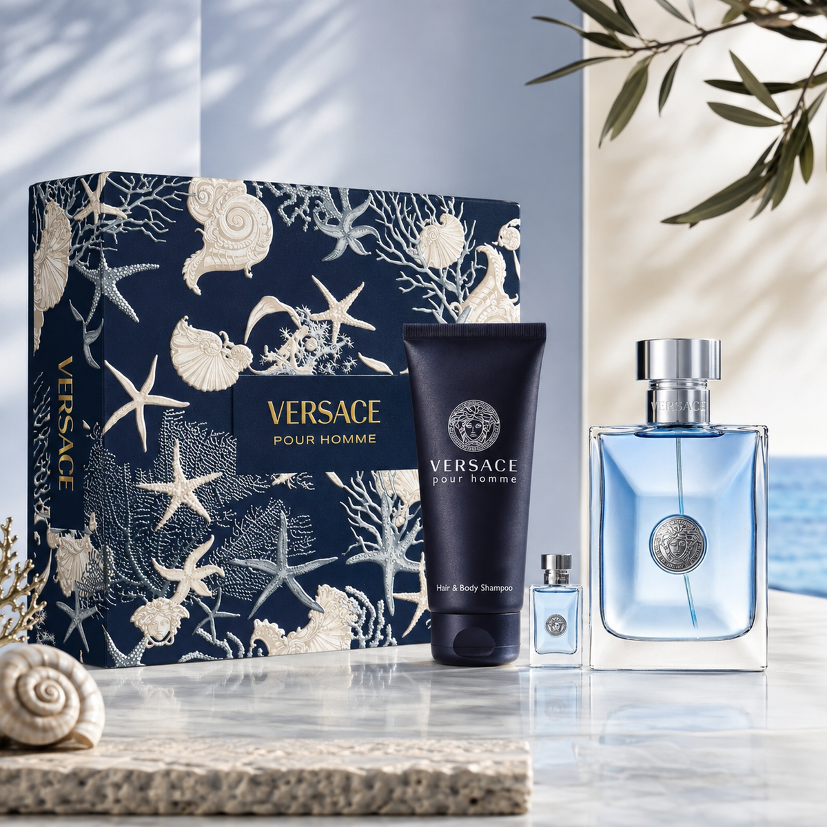 Versace Pour Homme 3-Piece Gift Set for Men