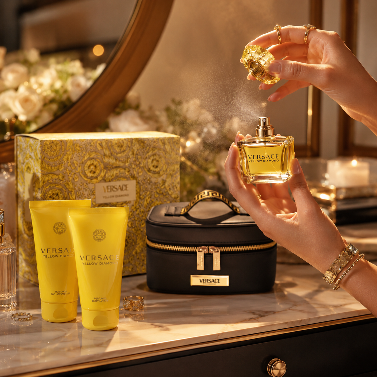 Versace Yellow Diamond 4-Piece Gift Set for Women