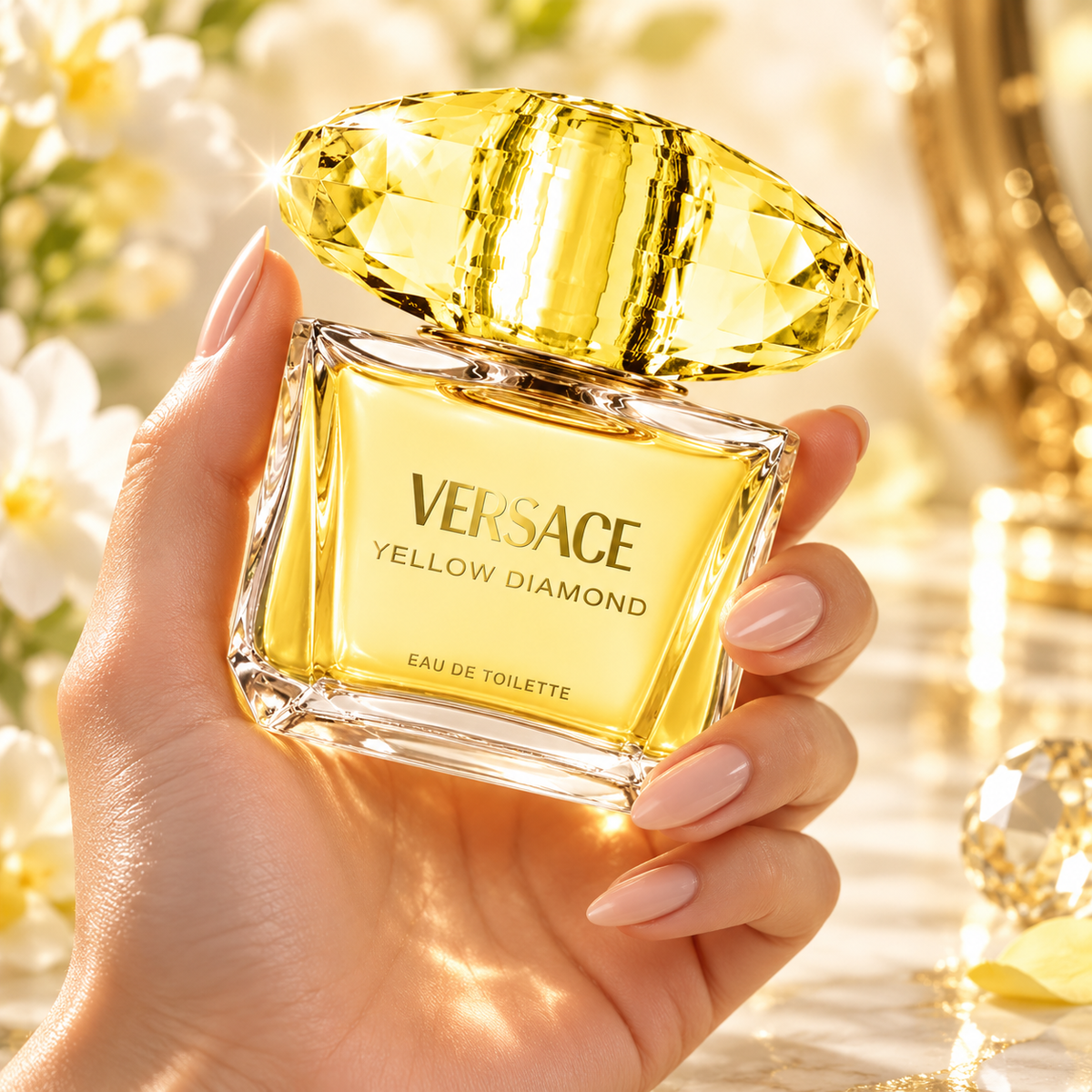 Versace Yellow Diamond Eau de Toilette for Women, 3.0 Ounce