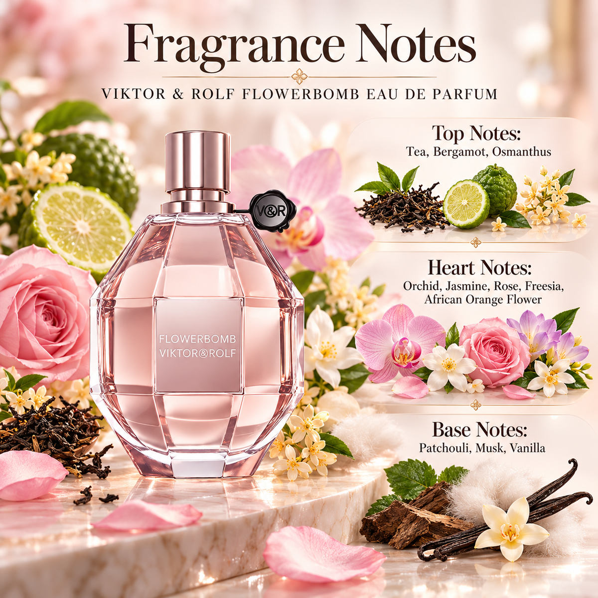 Viktor & Rolf Flowerbomb Eau de Parfum for Women 1.0 Ounce
