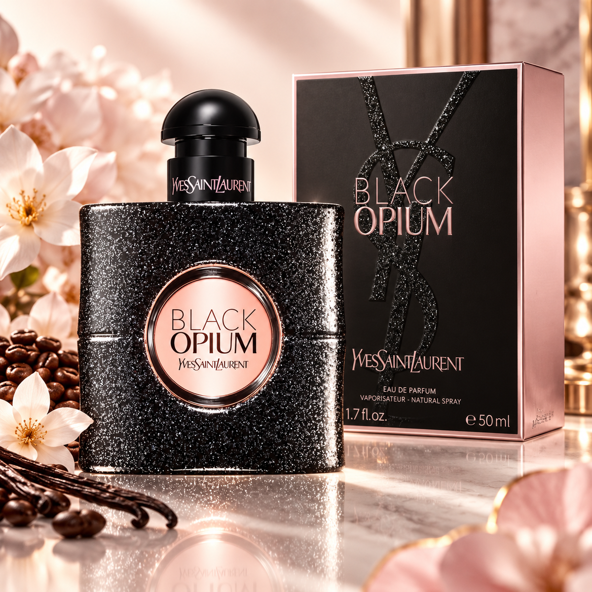 Yves Saint Laurent Black Opium Eau de Parfum for Women 1.7 Ounce