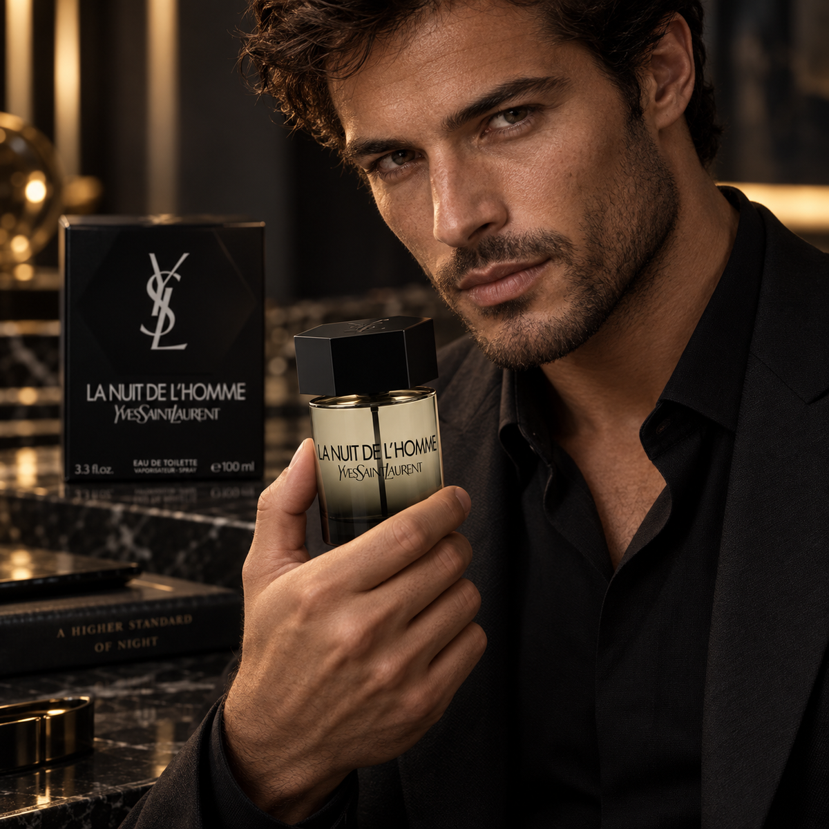 Yves Saint Laurent La Nuit de L'Homme Eau de Parfum for Men 3.4 Ounce