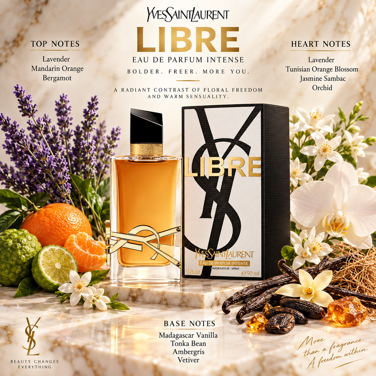 Yves Saint Laurent Libre Eau de Parfum Intense for Women 3.0 Ounce