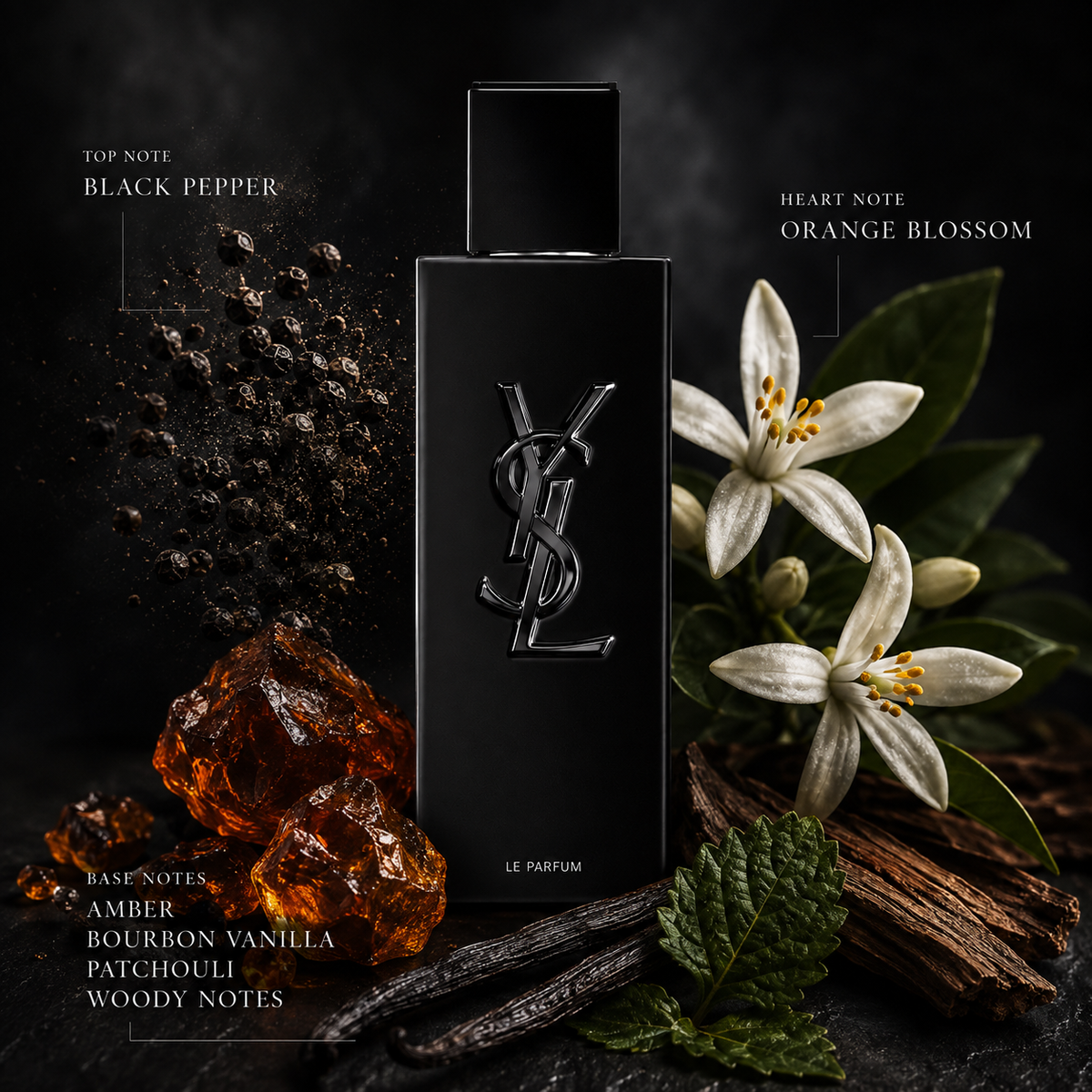 Yves Saint Laurent MYSLF Le Parfum Eau de Parfum Spray for Men 3.3 Ounce