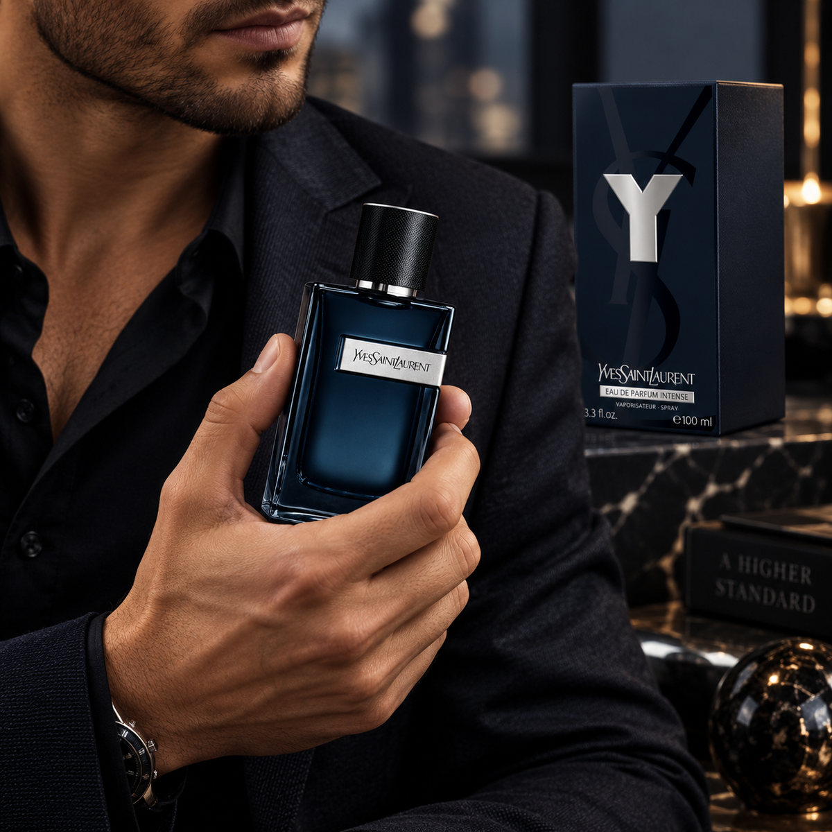 Yves Saint Laurent Y Eau de Parfum Intense for Men 3.4 Ounce
