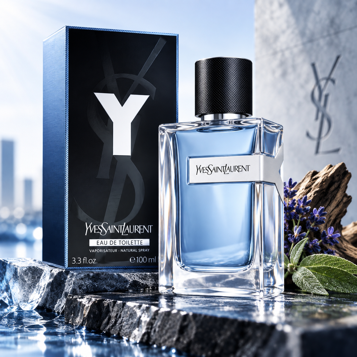 Yves Saint Laurent Y Eau de Toilette for Men 3.4 Ounce