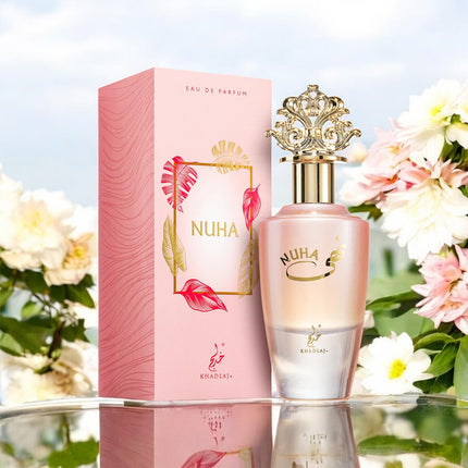 Khadlaj Nuha Eau de Perfume Spray for Women, 2.87 Ounce
