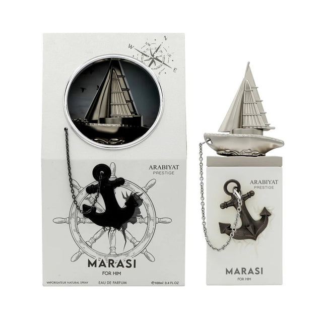 Arabiyat Prestige Marasi Eau de Parfum Spray For Men 3.4 Ounce